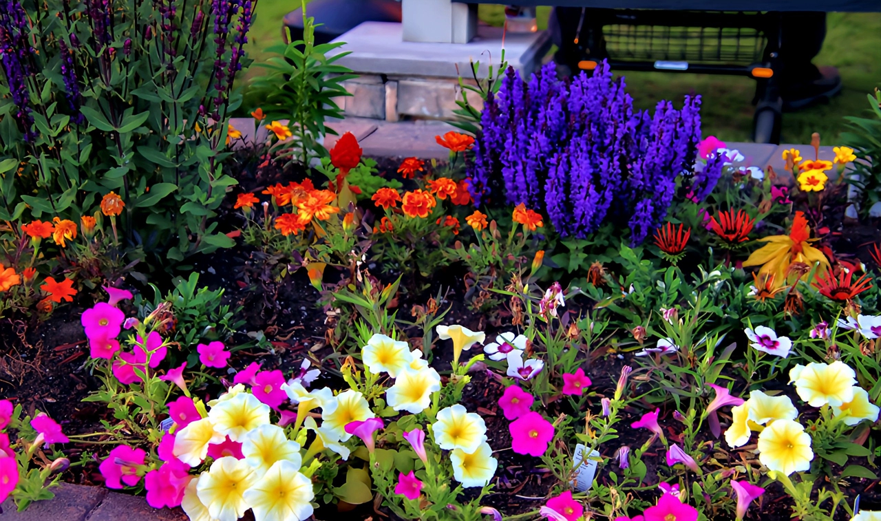 the flowers are here