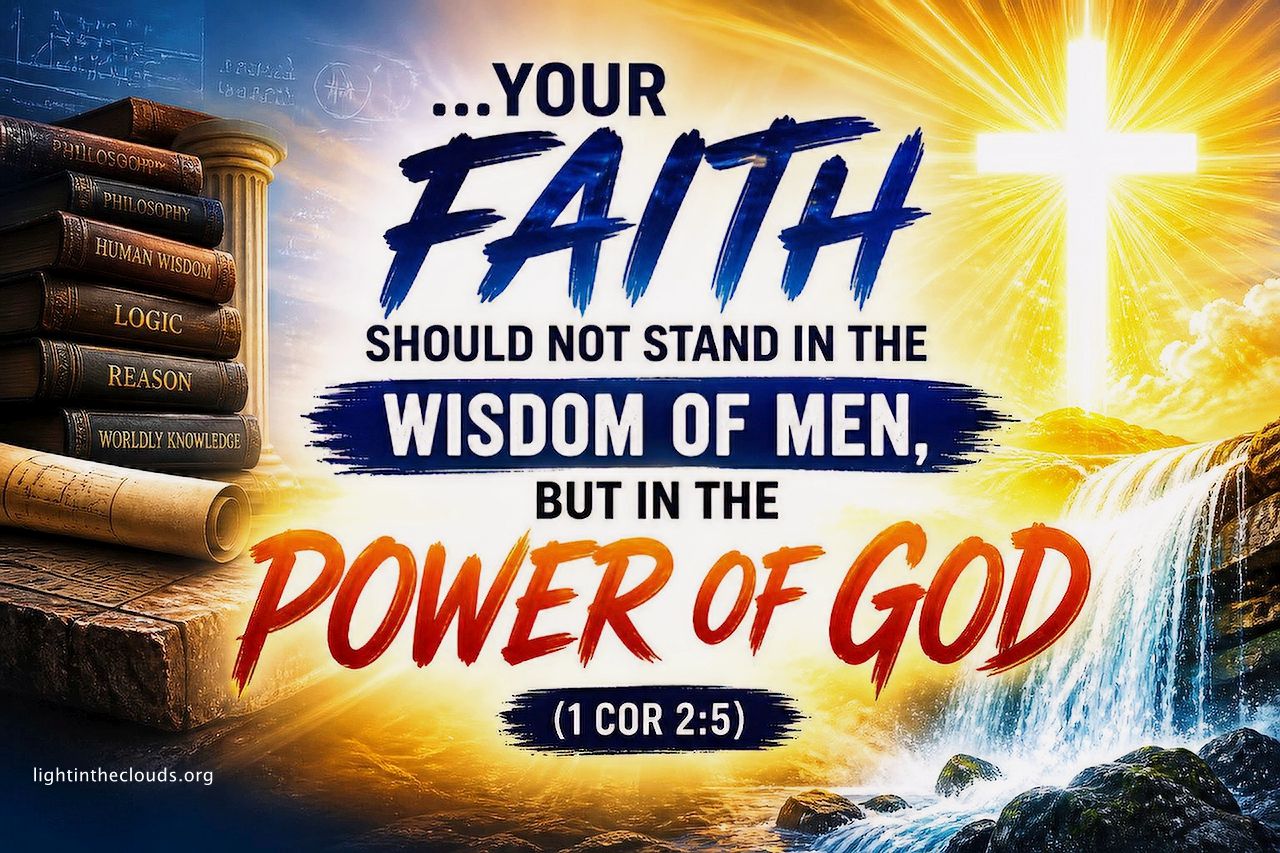 (1 Cor 2:5)
